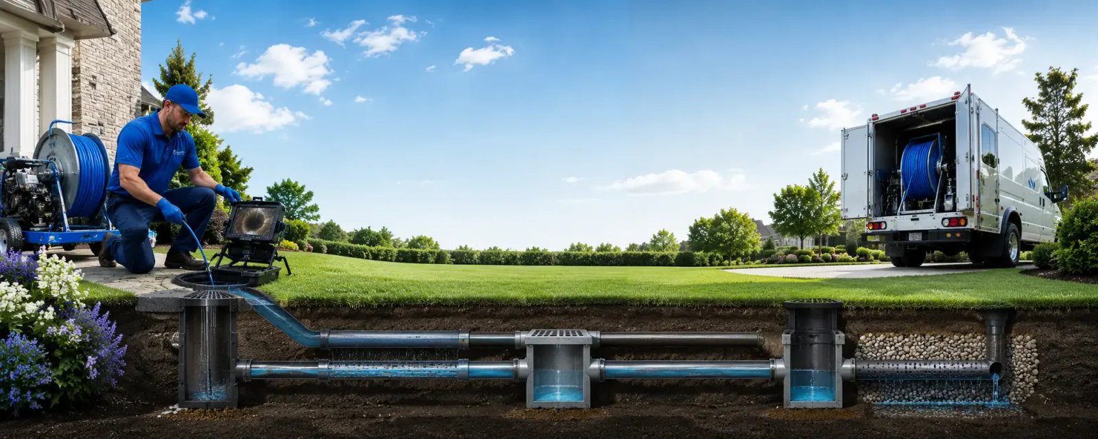 Outdoor drain cleaning information for Outlook, WA